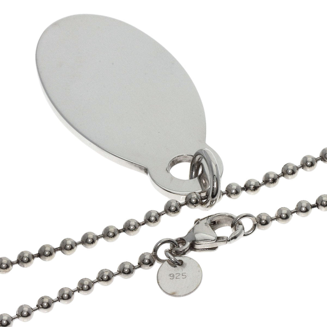 TIFFANY&Co. Necklace SV Silver return to oval Women Used Authentic