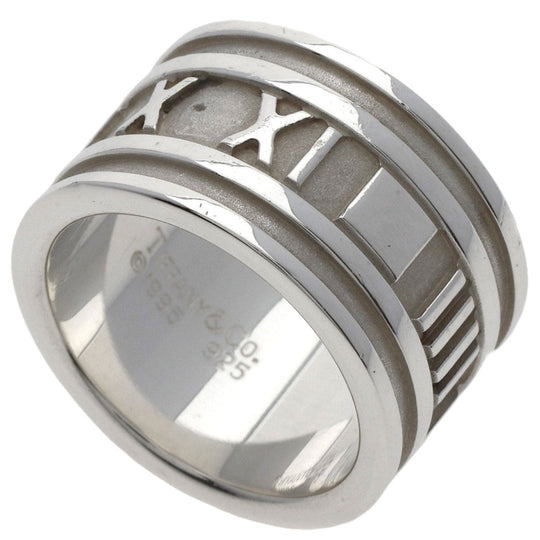 TIFFANY&Co. Ring SV Silver Atlas wide Women Used Authentic