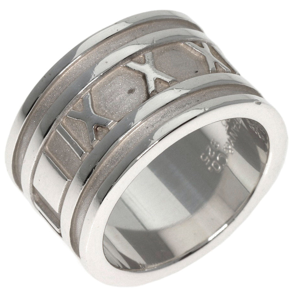 TIFFANY&Co. Ring SV Silver Atlas wide Women Used Authentic