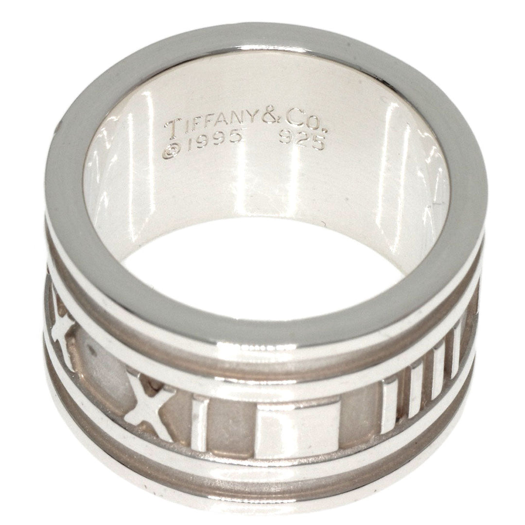 TIFFANY&Co. Ring SV Silver Atlas wide Women Used Authentic