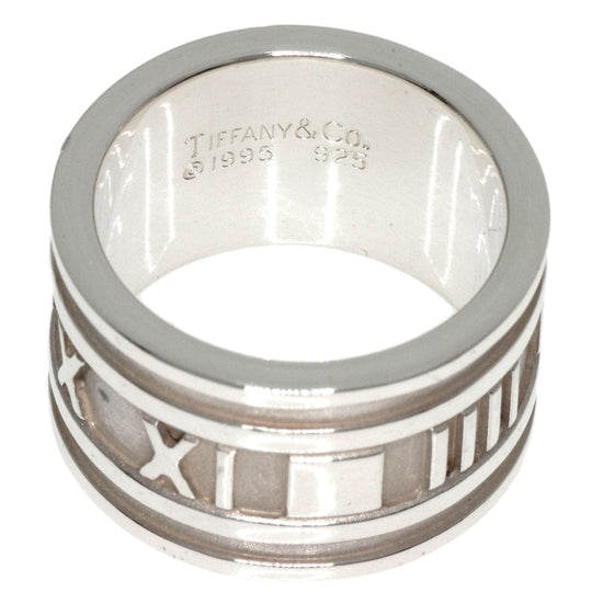 TIFFANY&Co. Ring SV Silver Atlas wide Women Used Authentic