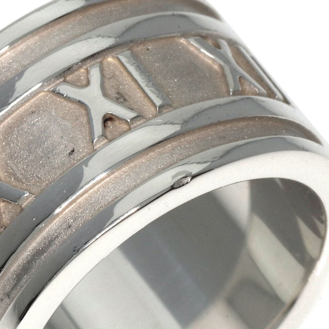TIFFANY&Co. Ring SV Silver Atlas wide Women Used Authentic