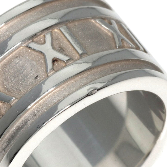 TIFFANY&Co. Ring SV Silver Atlas wide Women Used Authentic