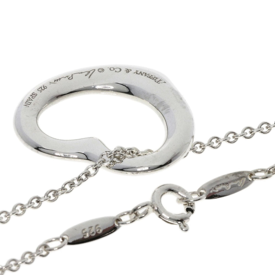 TIFFANY&Co. Necklace SV Silver Open heart 0.9 " Women Used Authentic