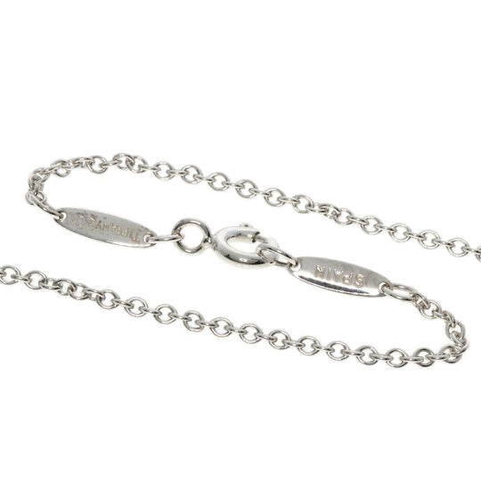 TIFFANY&Co. Necklace SV Silver Open heart 0.9 " Women Used Authentic