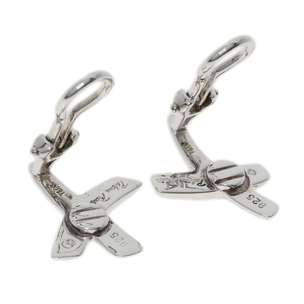 TIFFANY&Co. Earring SV Silver Kiss Paloma Picasso Women Used Authentic