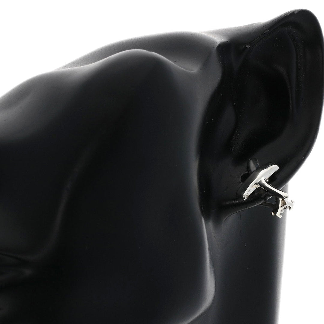 TIFFANY&Co. Earring SV Silver Kiss Paloma Picasso Women Used Authentic