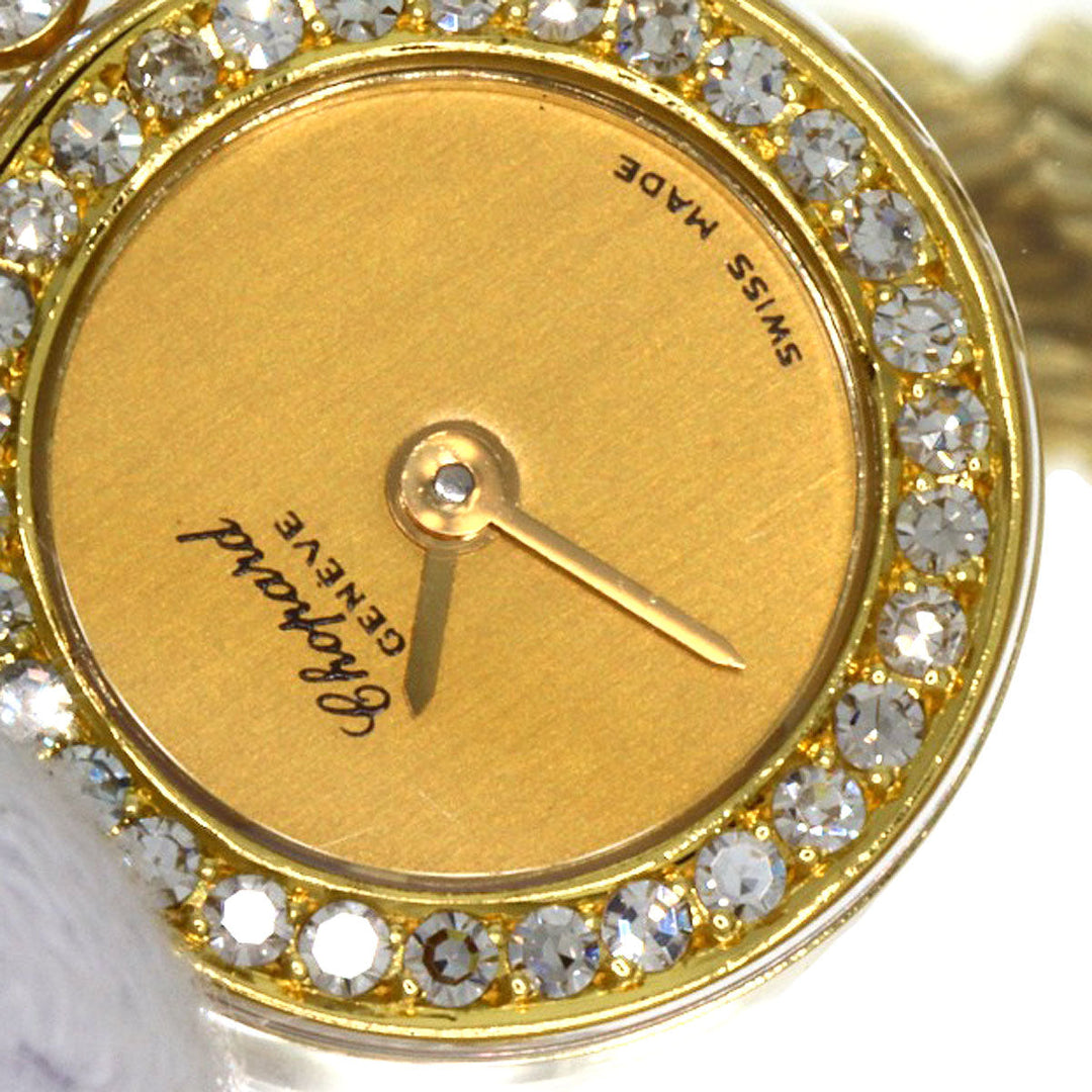 Chopard Watches Quartz 20/4502 K18YG, K18YG, Diamond gold Happy Diamond Heart Maker Complete gold dial Women Used Authentic