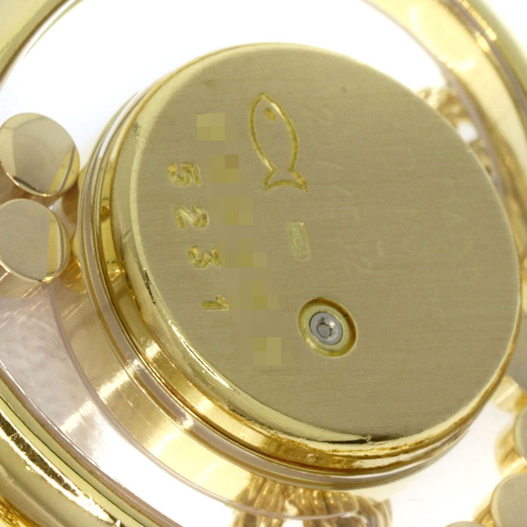 Chopard Watches Quartz 20/4502 K18YG, K18YG, Diamond gold Happy Diamond Heart Maker Complete gold dial Women Used Authentic