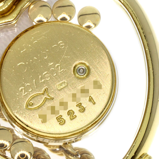 Chopard Watches Quartz 20/4502 K18YG, K18YG, Diamond gold Happy Diamond Heart Maker Complete gold dial Women Used Authentic