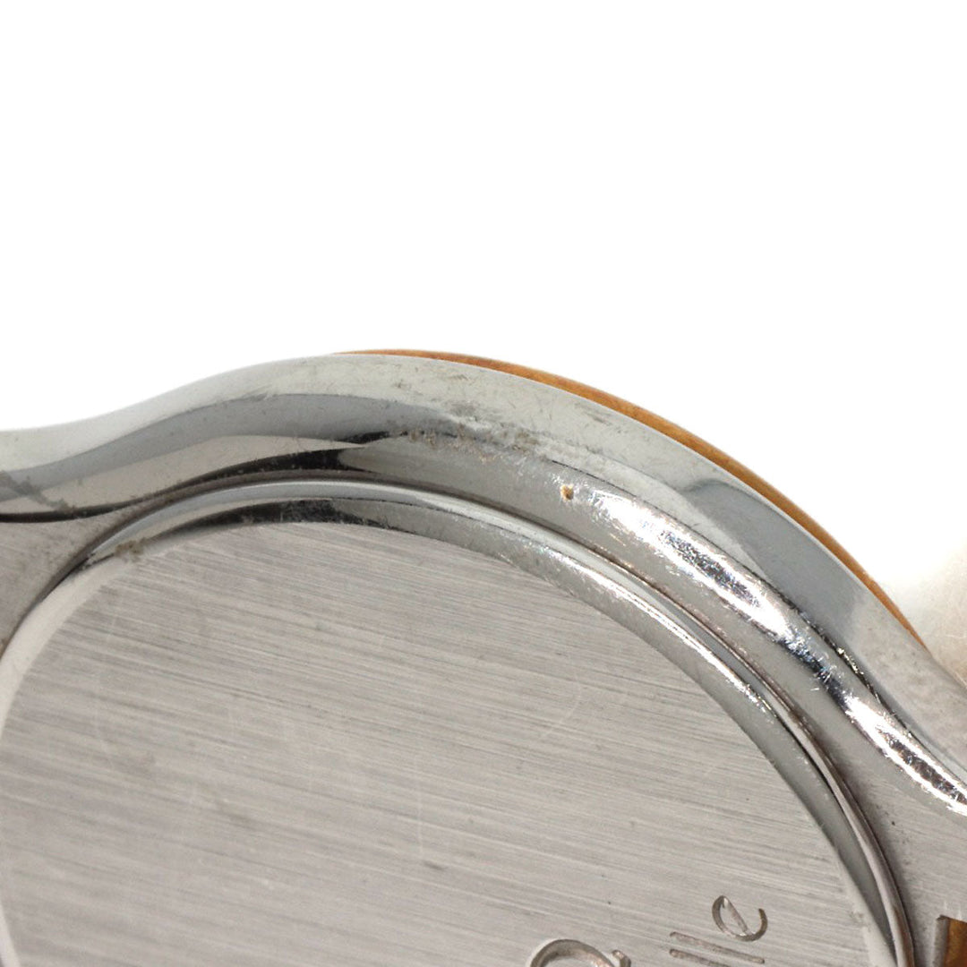 OMEGA Watches Quartz Stainless Steel, Leather, Gold Plated gold De Ville white dial Women Used Authentic
