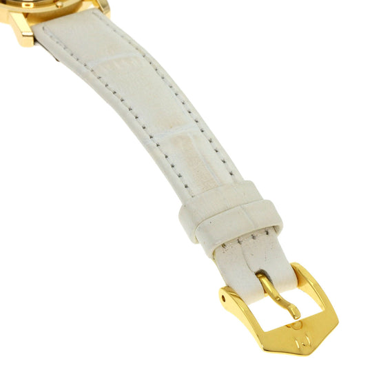 HERMES Watches Quartz CL4.285 K18YG, leather gold Clipper white dial Women Used Authentic