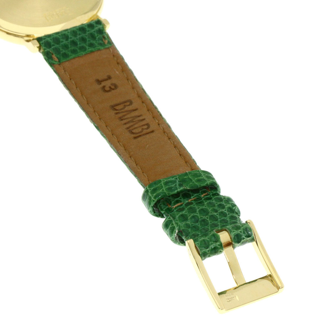 PIAGET Watches Quartz 8005 K18YG, leather gold Tradition white dial Women Used Authentic