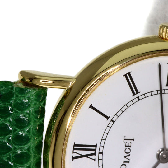 PIAGET Watches Quartz 8005 K18YG, leather gold Tradition white dial Women Used Authentic