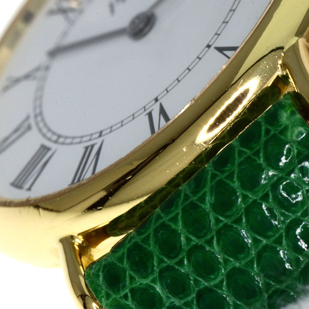 PIAGET Watches Quartz 8005 K18YG, leather gold Tradition white dial Women Used Authentic