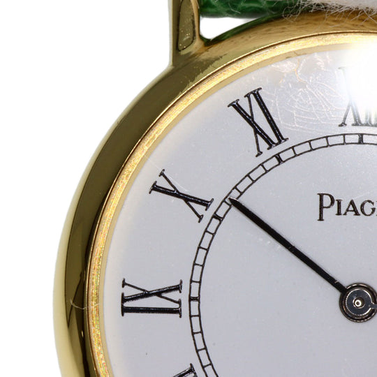 PIAGET Watches Quartz 8005 K18YG, leather gold Tradition white dial Women Used Authentic