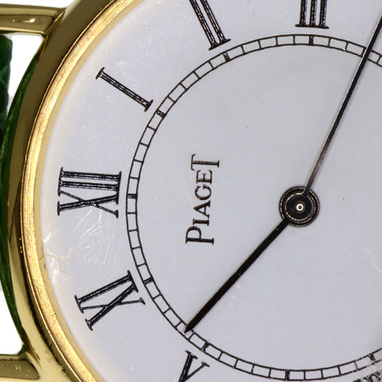 PIAGET Watches Quartz 8005 K18YG, leather gold Tradition white dial Women Used Authentic