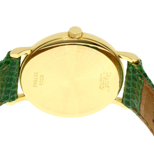 PIAGET Watches Quartz 8005 K18YG, leather gold Tradition white dial Women Used Authentic