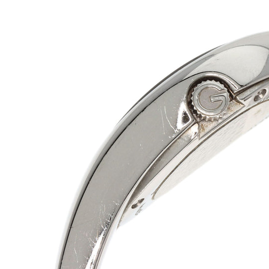 GUCCI Watches Quartz 103 Stainless Steel , Stainless Steel Silver Horsebit Bezel Diamond white dial Women Used Authentic