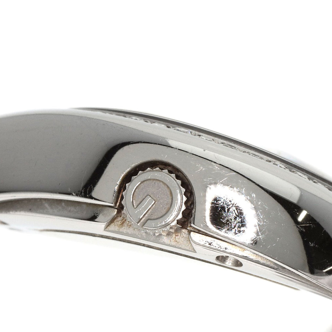 GUCCI Watches Quartz 103 Stainless Steel , Stainless Steel Silver Horsebit Bezel Diamond white dial Women Used Authentic