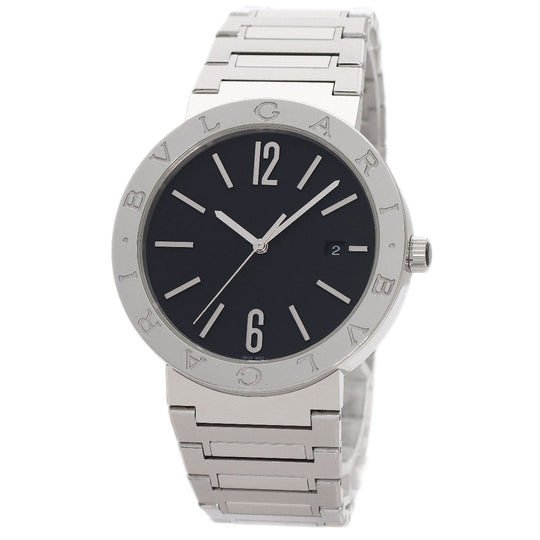 BVLGARI Watches Mechanical Automatic BB41S Stainless Steel , Stainless Steel Silver Bulgari Bulgari black dial mens Used Authentic