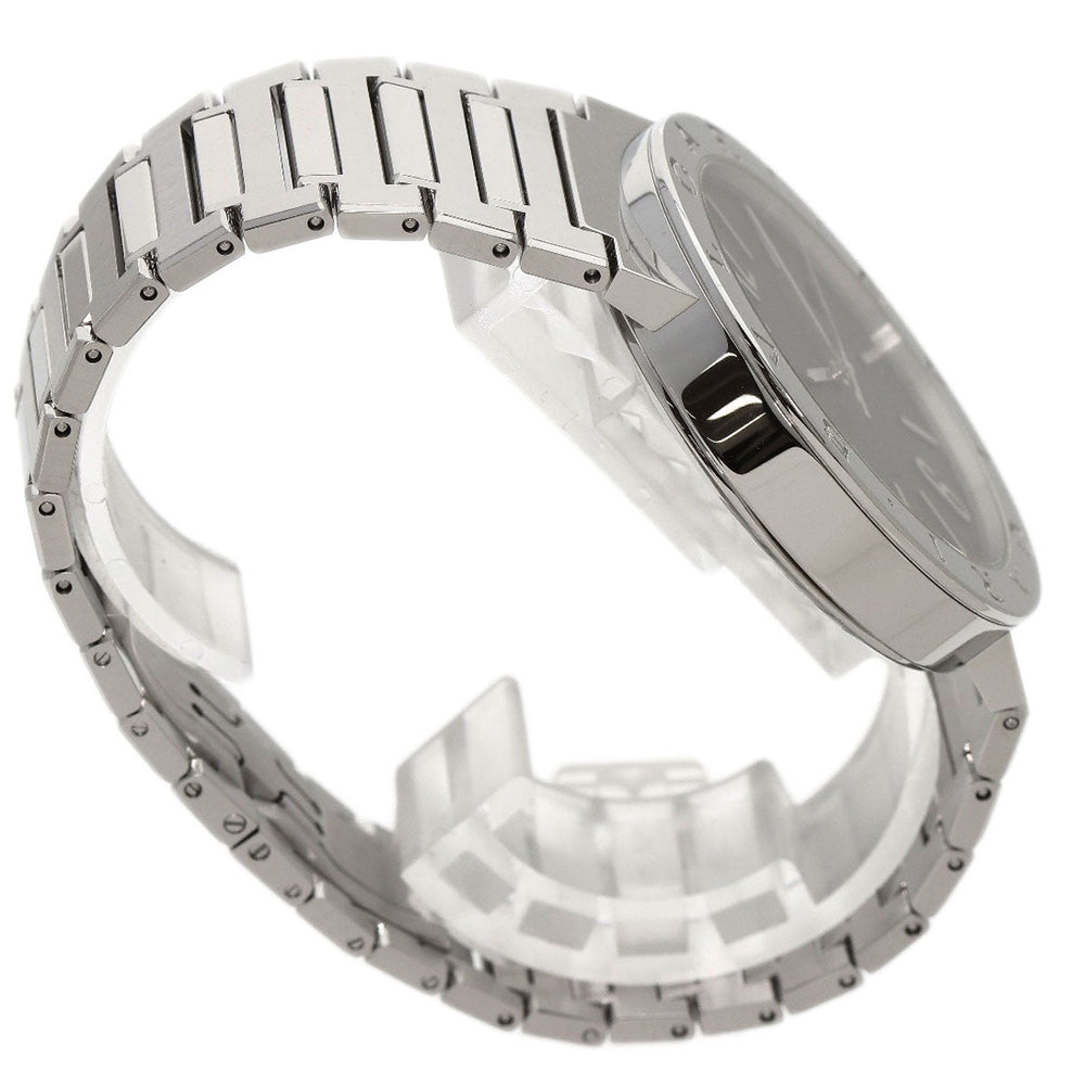 BVLGARI Watches Mechanical Automatic BB41S Stainless Steel , Stainless Steel Silver Bulgari Bulgari black dial mens Used Authentic