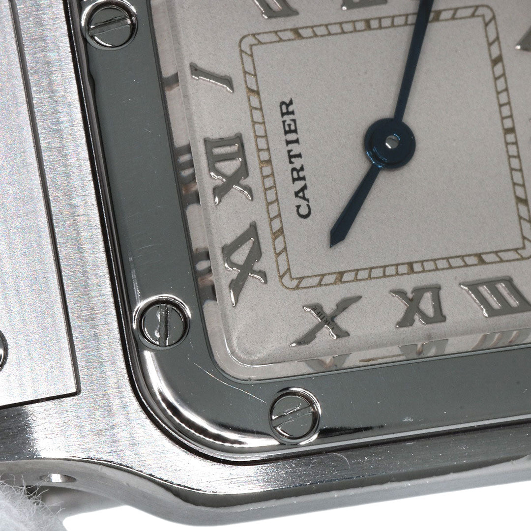 CARTIER Watches Quartz W5200056D6 Stainless Steel , Stainless Steel Silver Santosgalbe SM Ivory dial Women Used Authentic