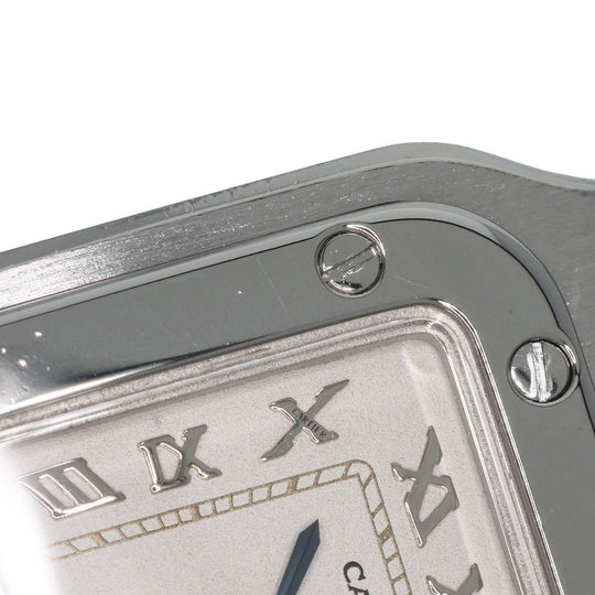 CARTIER Watches Quartz W5200056D6 Stainless Steel , Stainless Steel Silver Santosgalbe SM Ivory dial Women Used Authentic