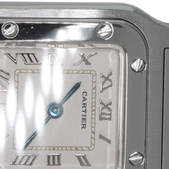 CARTIER Watches Quartz W5200056D6 Stainless Steel , Stainless Steel Silver Santosgalbe SM Ivory dial Women Used Authentic