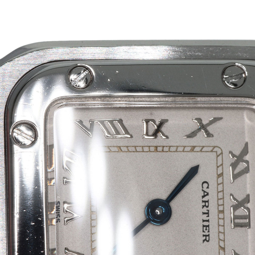 CARTIER Watches Quartz W5200056D6 Stainless Steel , Stainless Steel Silver Santosgalbe SM Ivory dial Women Used Authentic
