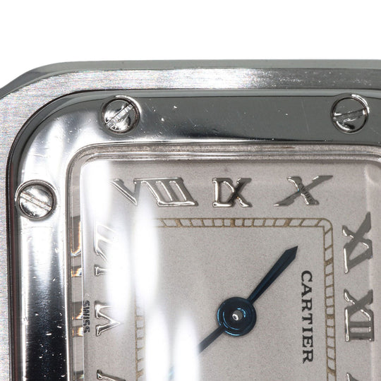 CARTIER Watches Quartz W5200056D6 Stainless Steel , Stainless Steel Silver Santosgalbe SM Ivory dial Women Used Authentic