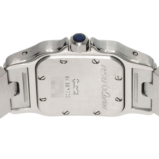 CARTIER Watches Quartz W5200056D6 Stainless Steel , Stainless Steel Silver Santosgalbe SM Ivory dial Women Used Authentic