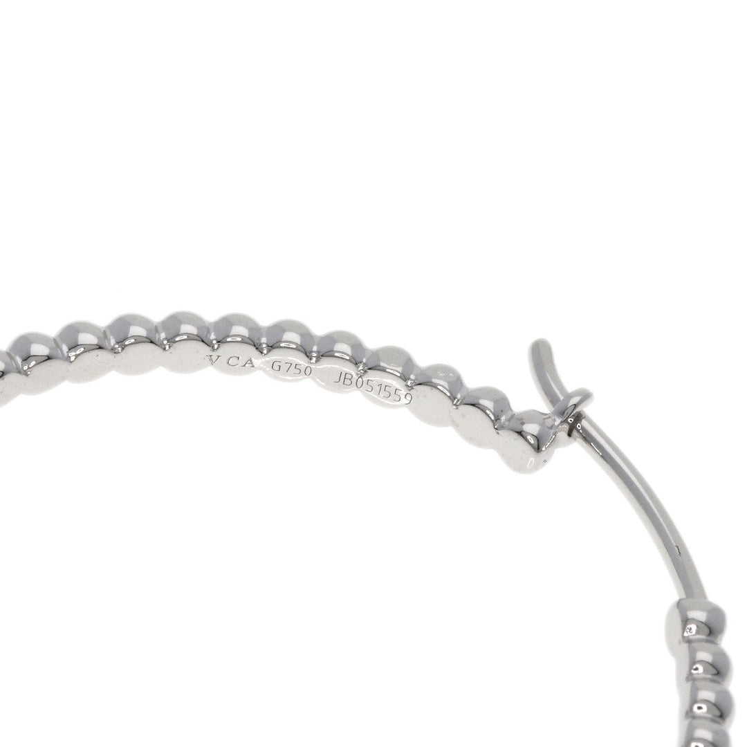 Van Cleef & Arpels Pierce K18WG Silver Perle one side only Women Used Authentic
