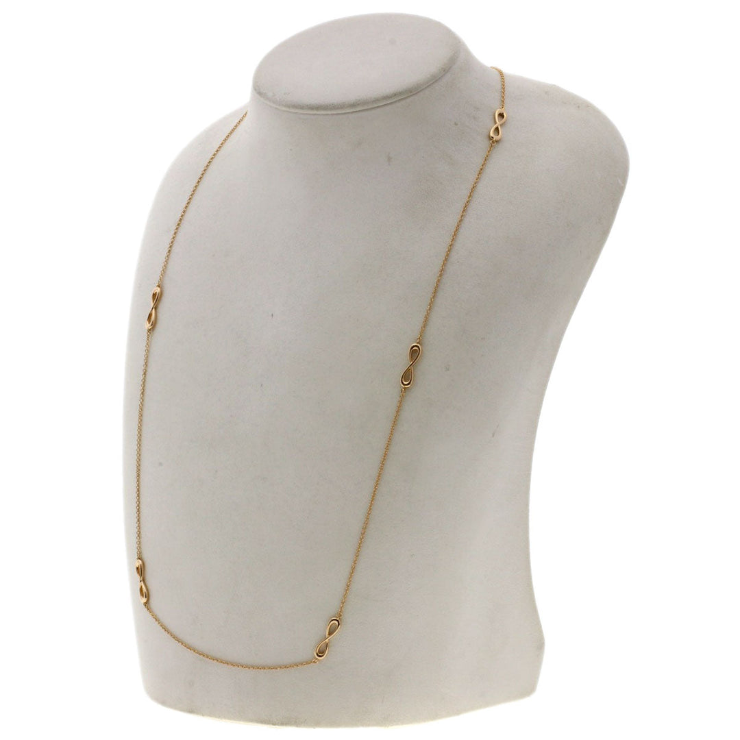 TIFFANY&Co. Necklace 18K Pink Gold gold Infinity endless