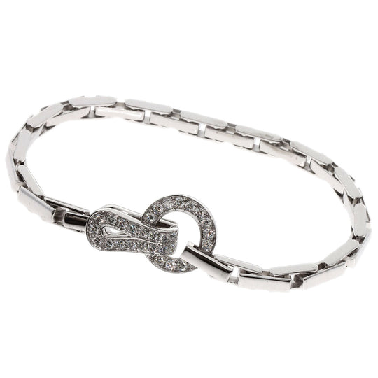 CARTIER bracelet K18WG Silver Agraph Diamond