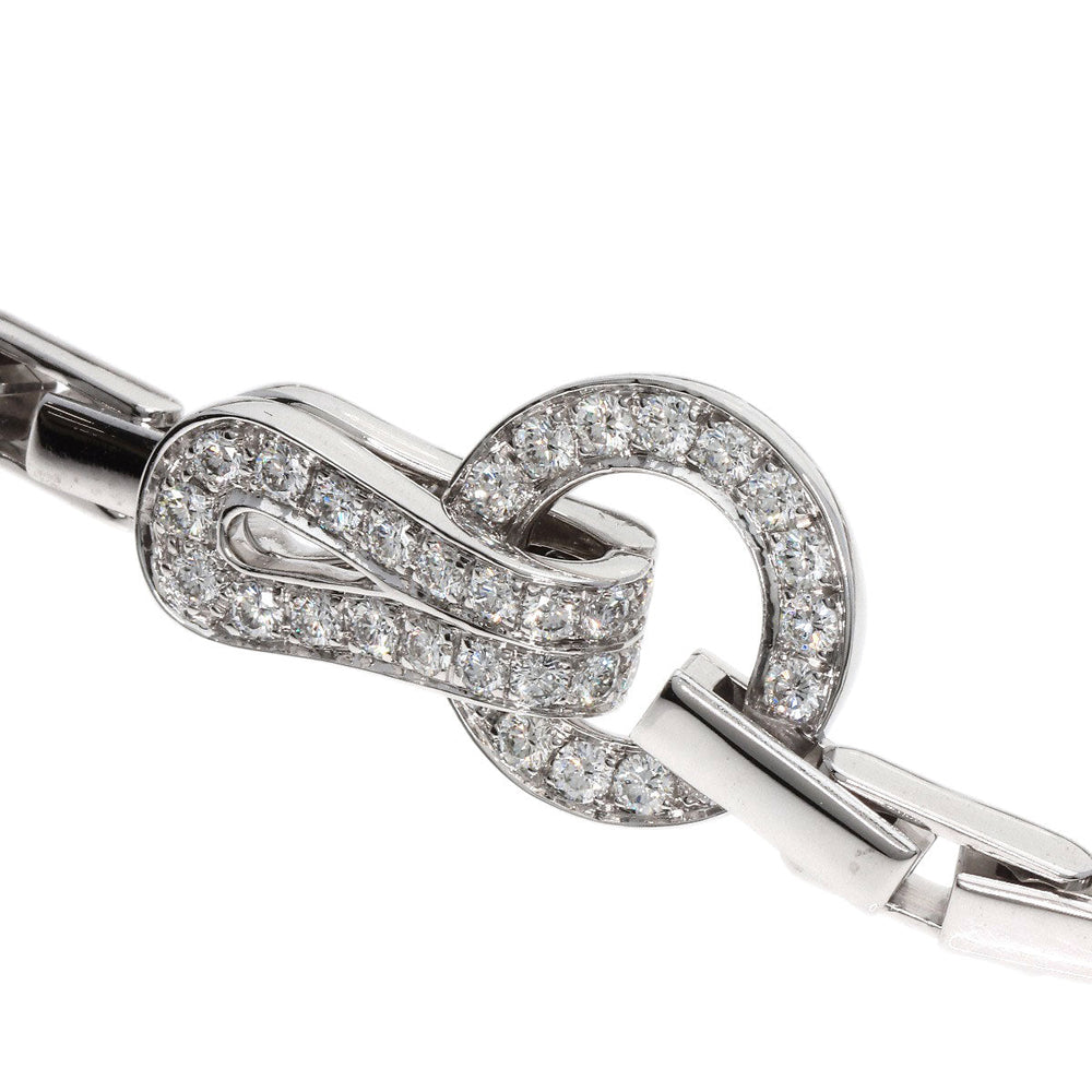 CARTIER bracelet K18WG Silver Agraph Diamond