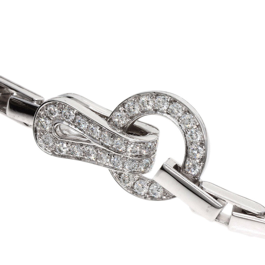 CARTIER bracelet K18WG Silver Agraph Diamond
