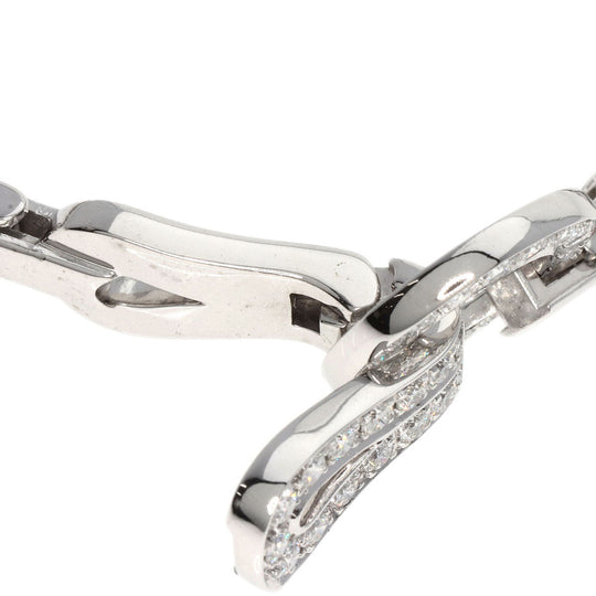 CARTIER bracelet K18WG Silver Agraph Diamond