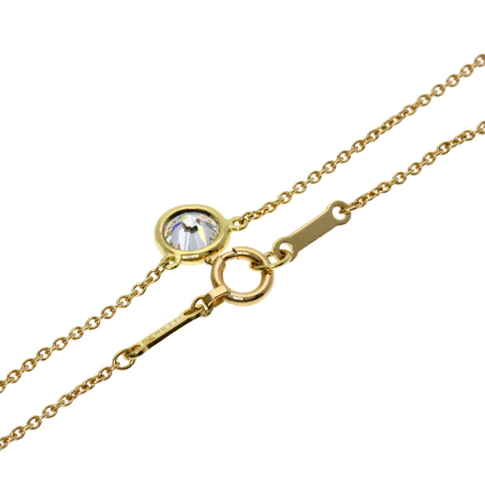 TIFFANY&Co. Necklace 18K Yellow Gold gold By the Yard 1P Diamond aroundD0.40ct Women Used Authentic