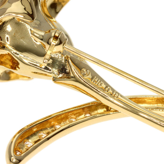 TASAKI Brooch 18K Yellow Gold gold Golden Pearl Diamond