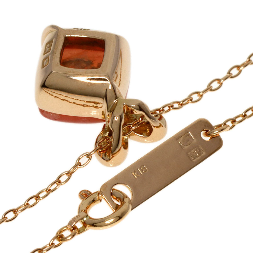 NINA RICCI Necklace 18K Pink Gold gold Rhodocrosite diamond Women Used Authentic