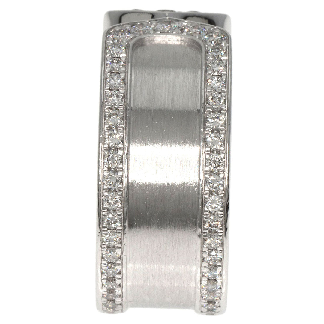 CARTIER Ring K18WG Silver C2 Ring Edge Diamond #50 Manufacturer Complete Women Used Authentic