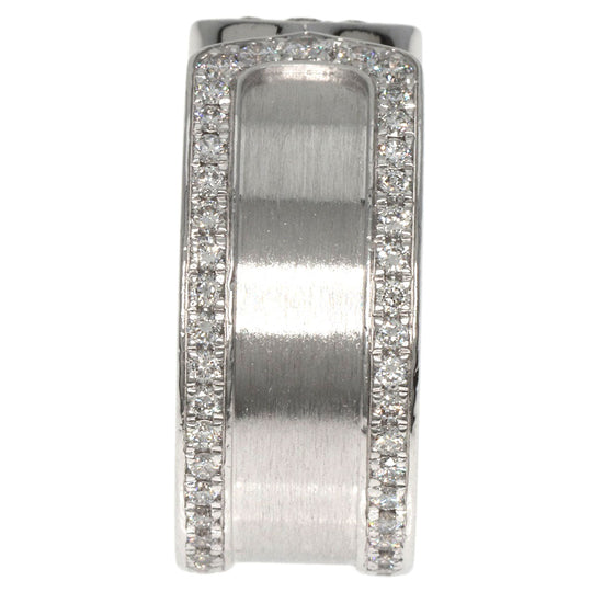 CARTIER Ring K18WG Silver C2 Ring Edge Diamond #50 Manufacturer Complete Women Used Authentic
