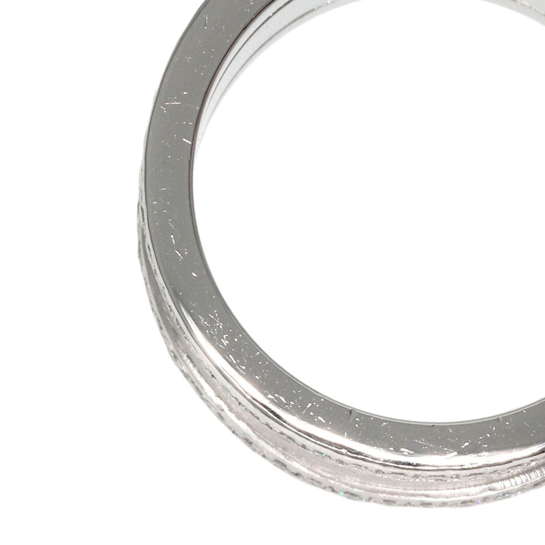 CARTIER Ring K18WG Silver C2 Ring Edge Diamond #50 Manufacturer Complete Women Used Authentic