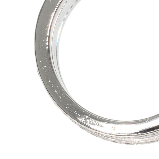 CARTIER Ring K18WG Silver C2 Ring Edge Diamond #50 Manufacturer Complete Women Used Authentic