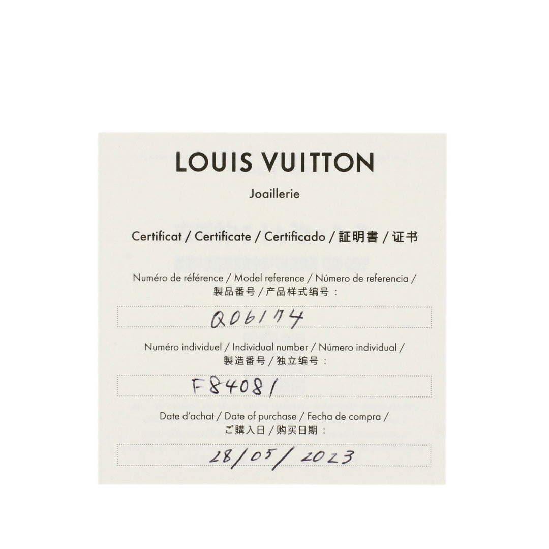 LOUIS VUITTON Pierce 18K Pink Gold gold Ear cuff Idylle Blossom Diamond Women Used Authentic