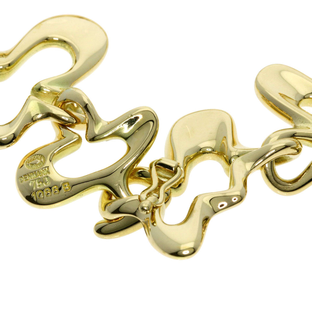 Georg Jensen bracelet 18K Yellow Gold gold splash Women Used Authentic