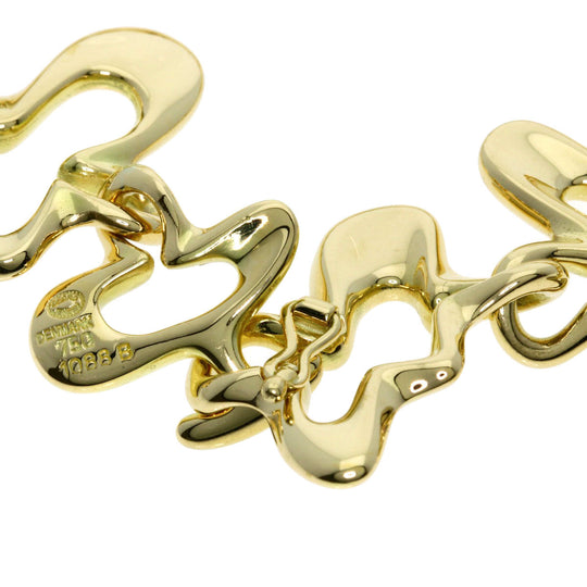 Georg Jensen bracelet 18K Yellow Gold gold splash Women Used Authentic