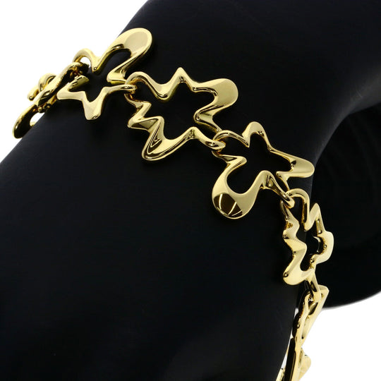 Georg Jensen bracelet 18K Yellow Gold gold splash Women Used Authentic