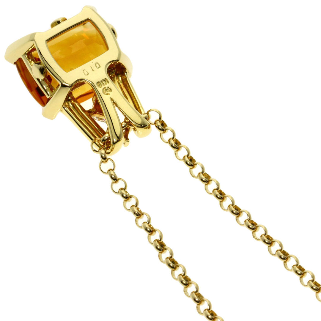 TASAKI Necklace 18K Yellow Gold gold Citrine diamond Women Used Authentic